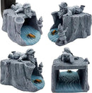 Gnome Fishing 3"x4" Gutter Downspout Splash Block Decor, Garden Outdoor Animal Resin Statue & Sculpture, Gutter Diverter Rain, Decorative Gutter Extension Downspout, Eco-Friendly by GreenHaven Gardens