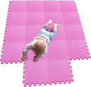 MQIAOHAM® 18 Pieces Puzzle Play Mats, Soft Baby Play Mat, Kids Interlocking Foam Floor Tiles, Toddlers Carpet Playmats G301018-103 by TinyTreasures Baby Boutique