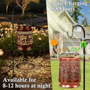 KY&BOSAM Solar Lanterns Outdoor Waterproof Hummingbird & Butterfly Lantern Garden Decor Birthday Gifts for Women Mom Metal Solar Lights Outdoor Lantern Hanging Outside for Yard Backyard Pathway Patio by GreenHaven Gardens