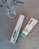 Jordan Green Clean Manual Toothbrush - Sustainable, Scandinavian Design, Soft Bristles, Mixed Colors, 4 Units by CozyNest Decor