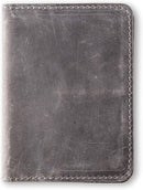 PEGAI Personalized Leather, Passport Holder For Travel | Handmade Passport Wallet Cover Case | Travel Document Holder, Passport Cover for Men, Women, and Family | Pike (Rock Grey) by TinyTreasures Baby Boutique
