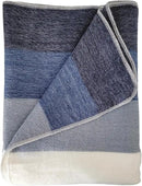 LATITUDE ZERO Alpaca Wool Throw Blanket | Warm, Ultra-Soft, Breathable, Non-Itchy Blanket-Throw | Hypoallergenic and Beautiful Fabric (Blue) by CozyNest Decor