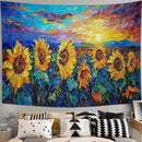yowecso Sunflower Tapestry Sunset Flower Field Tapestry Wall Hanging for Bedroom Sunflower Tapestries Aesthetic Wall Decor for Home Dorm Living Room 50"x60" by CozyNest Decor