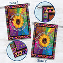 FLAGWIX Flags - Hippie Sunflower. Every Little Thing Gonna Be Alright Flag, House Flag (29.5" x 39.5") - USA House Garden Flags Premium Polyester-Decorative Outdoor Flags by GreenHaven Gardens