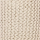 REDEARTH Cylindrical Hand Knitted Pouf - Foot Stool Ottoman - Cord Boho Pouffe - Cotton Round Poof for Home Decor - Living Room - Nursery - Bedroom - Patio (16" x 16" x 16") - Ivory by CozyNest Decor