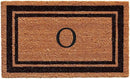 Calloway Mills 152963672O Black Border 36" x 72" Monogram Doormat Letter (O) by CozyNest Decor