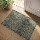 Machine Washable Throw Rugs for Entryway: Door Mat Indoor Entrance 2x3 Rug Boho Small Area Rug Non-Slip Low Pile Kitchen Rug for Front Door Indoor Entrance Entry Kids Room by TinyTreasures Baby Boutique
