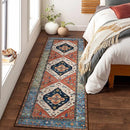Lahome Boho Hallway Runner Rug - 2x6 Kitchen Runner Rugs Non Skid Washable Non-Slip Laundry Room Rug Throw Low-Plie Bathroom Oriental Distressed Carpet for Entrance Bedroom Living Room by TinyTreasures Baby Boutique