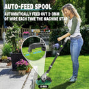 21V Cordless String Trimmer, 12" Weed Eater and Weed Wacker with Auto-Feed, Battery & Charger Included, Lightweight Adjustable Handle for Lawn Edging (AD-ST-001) by GreenHaven Gardens