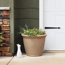 Sunnydaze 24-Inch Anjelica Large Plastic Pot for Plants - Outdoor Polyresin Round Planter with Drillable Drainage Holes - Beige by CozyNest Decor