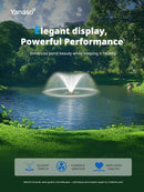 Pond Fountain Aerator Pump with Timer, 50ft Power Cord, 2 Spray Patterns, Energy-Efficient Water Circulation for Ponds & Lakes, Easy Installation by GreenHaven Gardens
