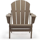 Westin Outdoors Laguna WO Home Outdoor Adirondack Folding Chair Lounger Seat Traditional Retro Home Furniture for Beach, Balcony, Backyard, Lawn, Patio, Pool, Deck, Garden (Weathered Wood) by GreenHaven Gardens