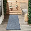 Nourison Positano Navy Blue 2' x 6' Area Rug Easy Clean, Non Shedding, Bed Room, Living Room, Dining Room, Kitchen (6' Runner) by CozyNest Decor