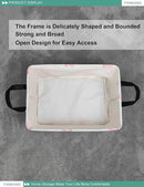 FANKANG Storage Bins, Nursery Hamper Canvas Laundry Basket Foldable with Waterproof PE Coating Large Storage Baskets for Kids Boys and Girls, Office, Bedroom, Clothes,Toys(Rec-pink butterfly by TinyTreasures Baby Boutique