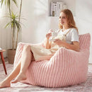 Giant Bean Bag Chairs for Adults with Filling Plush Fluffy Bean Bag Chairs for Teens with Armrests Comfy BeanBag Lazy Couch Sofa Chair for Bedroom Living Room Reading by CozyNest Decor