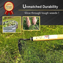 Premium Japanese Weeding Sickle Hand Hoe for Gardening - Ideal for Planting, Plowing, Digging & More - Durable, Ergonomic Design, and Sharp Blade for Effortless Work by GreenHaven Gardens