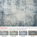 Area Rugs 8x10 Living Room Rugs: Modern Abstract Washable Rug with with Non-Slip Backing, Stain Resistant Indoor Floor Large Carpet for Bedroom Dining Room Table Nursery Hallway Home Office-Blue/Ivory by TinyTreasures Baby Boutique