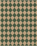 Lahome Checkered Washable Rugs 8x10, Easy Jute Rug for Living Room Patio, Farmhouse Neutral Indoor Outdoor Carpet Non Slip Non Shedding Floor Carpet for Office Deck Backyard by CozyNest Decor