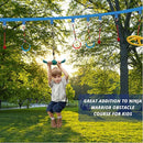 Swing Spins Set: 360° Handle Twist-Spin Flips Toy - Slackline Attachments Activate Play Powers - Accessories for Kids' Playground and Backyard Fun, Green by TinyTreasures Baby Boutique