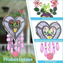 Mom's Birthday Gift Cool Purple Glass Heart-Shaped Sun Catcher by GreenHaven Gardens