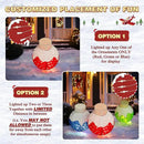 36 Inch Pop-Up Christmas Ball with 90 LED Lights for Outdoor Xmas Decor, 3-Piece Pre-Lit Iridescent Christmas Ball Ornaments Decor with Base, Outdoor 3D Glittered Standing Holiday Display by CozyNest Decor