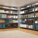 REIBII 85.7"H Storage Shelves 2998LBS Metal Shelving Units with Wheels&Feet, 5 Tier Garage Shelving Heavy Duty Adjustable Wire Shelf for Pantry Garage Commercial Industrials, 85.7"H X 55.5"W X 24.2"D by CozyNest Decor