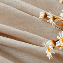 Joydeco Linen Curtains for Living Room,Light Filtering Rod Pocket Back Tab Semi Sheer Drapes Window Long Curtains 72 inches Long Sheer Bliss by CozyNest Decor