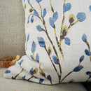 YOUR SMILE Classical Embroidery Jacquard Blue Square Decorative Throw Pillow Case Cushion Cover,12x20 inch by CozyNest Decor