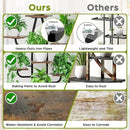 Indoor Plant Stand with Grow Light - 8 Tier Plant Shelf indoor, 43" Corner Stand with Multiple Tiers, Cactus Flower Holder for Living Room, Patio, Hallway by GreenHaven Gardens