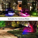 S SMIFUL Halloween Spot Lights Outdoor, RGB 5W 120V Waterproof Outdoor Spot Lights Remote Control Landscape Lighting Yard Uplights for Lawn, Yard, Trees, Garden, 6 FT Cord, US Plug, 2 Packs by GreenHaven Gardens