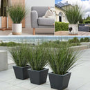 12PCS Fake Plants Artificial Wheat Grass Greenery Plastic Plants Fake Grass Artificial Plants for Outdoor Decor Artificial Grass Plant with Greenery Stems for Indoor Home Decoration 26.4" by CozyNest Decor
