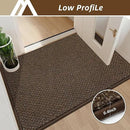 COSY HOMEER-Door-Mat 24"x36" Non Slip Absorbent Entryway Rugs Dirt Trapper Doormats Washable Entrance Mats Low Pile Welcome Floor Mat for Front Back Door and Entry Mats,Brown by CozyNest Decor