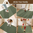 COSY HOMEER-Door-Mat 36"x60" Non Slip Absorbent Entryway Rugs Dirt Trapper Doormats Washable Entrance Mats Low Pile Welcome Floor Mat for Front Back Door and Entry Mats,Green by CozyNest Decor