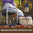 K5 Foldable Kneeler Seat - Heavy Duty (Detachable Cloud Kneeler Pad) - Garden Stool - 2 Large Tool Bags - Portable Bench for Indoor & Outdoor by GreenHaven Gardens