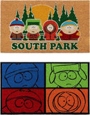 Gertmenian Coir Doormat - 2x3 Welcome Mat (2-Pack), Ideal for High Traffic Areas in Front Door, Garage, Entryway - South Park Gang/South Park Blocks, 80010 by CozyNest Decor