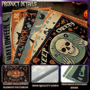 Umigy 6 Pcs Halloween Placemats 12"x18" Gothic Bat Placemats Kitchen Decoration Washable Witch Place Mats Rectangle Skull Table Mats for Halloween Dining Table Accessories(Scary) by CozyNest Decor