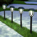 10 Pack Solar Lights Outdoor Decorative, Solar Pathway Lights Outdoor, Solar Powered Garden Yard Lights for Walkway Sidewalk Driveway. (Black, Cool White) by GreenHaven Gardens