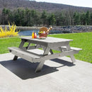 highwood Hometown Picnic Table, 6 Foot, Harbor Gray by GreenHaven Gardens