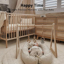 Infant Lounger, Baby Nest Cover for Baby Girls & Boys, Newborn Essentials for Baby 0-18 Months, 100% Cotton Breathable (Golden_Brown) by TinyTreasures Baby Boutique