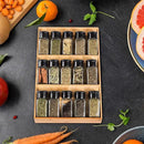 Bamboo Spice Rack Organizer for Drawer 3 Tier Bamboo Spice Tray Cabinet for Kitchen Storage and Organizer (Pre-Measure Your Drawer)(1 Pack, Drawer) by CozyNest Decor