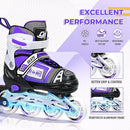 Adjustable Inline Skates for Kids, Teens, and Adults – ABEC-7 Bearings, PU Wheels, Comfortable Fit, for Indoor and Outdoor Skating by TinyTreasures Baby Boutique