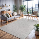 CAMILSON Easy Jute Rug 8x10, Indoor Outdoor Grey Color Area Rugs for Living Room Farmhouse Patio and Kitchen Rug, Solid Boho Woven Design, Easy-Cleaning, Washable Outside Carpet Alfombras (8 x 10) by CozyNest Decor