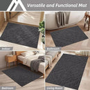 COSY HOMEER-Door-Mat-Non-Slip-Entryway-Rug 24”x36” Absorbent Welcome Mats Washable Dirt Trapper Door Mat Entrance Floor Mats for Front Back Doormats and Wet Shoes,Dark Grey by CozyNest Decor