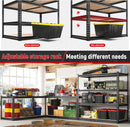 REIBII 40" W Garage Shelving 2000LBS Storage Shelves Adjustable Metal Shelving Heavy Duty 4 Tier Garage Shelves 60" H Metal Shelves for Closet Pantry Kitchen Warehouse 40" W × 20''D × 60''H by GreenHaven Gardens