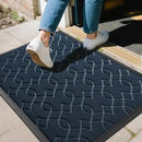 Yimobra Outdoor Mats for Front Door, All-Season Waterproof Door Mat Outside Entrance, All Weather Non-Slip Doormat, Stain and Fade Resistant, Easy Clean Patio Porch Indoor Entryway Mat, 29.5x17, Blue by CozyNest Decor