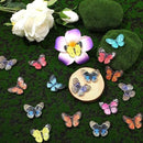 80pcs Micro Resin Butterflies, 1.6Inch Colourful Miniature Tiny Butterflies Crafts Mini Resin Butterflies for Decoration Doll House Decor Dream Garden Fairy Toys Landscape Miniature Things by GreenHaven Gardens