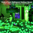 4 Pack Green Solar Eyeball Halloween Lights - Outdoor, Waterproof, Swaying Fairy Lights for Pathway, Yard, Garden Decorations by GreenHaven Gardens