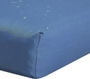 Classic Accessories Ravenna Water-Resistant 23 x 23 x 5 Inch Square Patio Seat Cushion Slip Cover & Foam, Empire Blue, Lounge Chair Cushion by GreenHaven Gardens