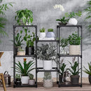 Metal Plant Stand Indoor Outdoor Plant Shelf Stand, 3 Tiers 8 Pots Potted Flower Plant Stands for Indoor Plants Multiple, Plant Shelves Stands Rack for Patio, Balcony, Living Room by GreenHaven Gardens
