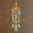 HDCRYSTALGIFTS Crystal Suncatchers for Window Hanging Wind Chime Style Garden Sun Catchers with Crystals Rainbow Maker Indoor Outdoor Decor Handmade Gold Plated by GreenHaven Gardens